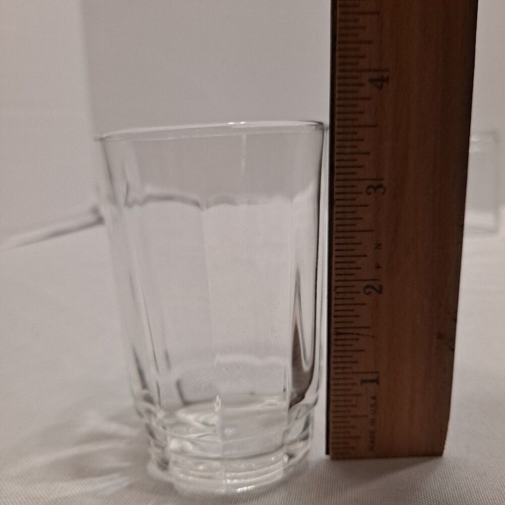 Arcoroc Vintage 3 Oz Juice Glasses Clear Made in USA Set of 3 - Picture 6 of 7